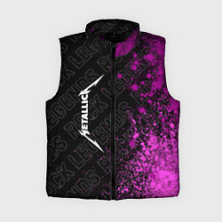 Женский жилет Metallica rock legends: по-вертикали