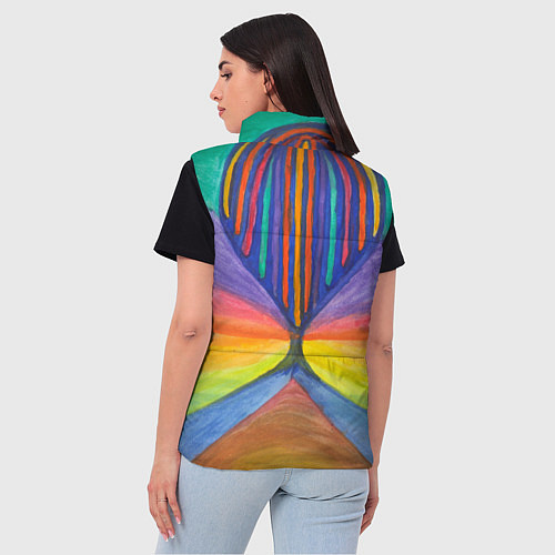 Женский жилет Абстракция воздушный шар / 3D-Черный – фото 4