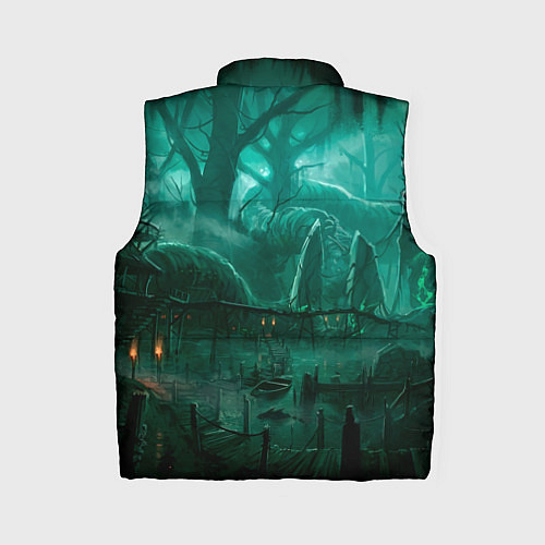 Женский жилет Причал у болота / 3D-Светло-серый – фото 2