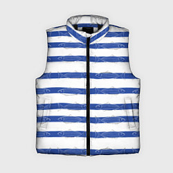 Женский жилет Рыбы в полоску, цвет: 3D-черный