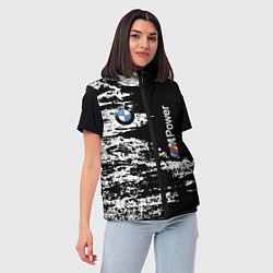 Женский жилет BMW M Power - pattern, цвет: 3D-черный — фото 2