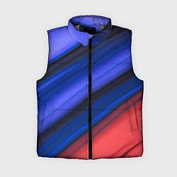 Женский жилет Синий и красный песок, цвет: 3D-светло-серый