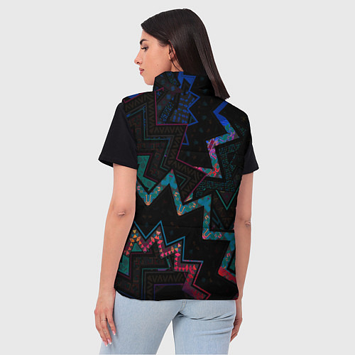 Женский жилет Этнический Узор / 3D-Красный – фото 4