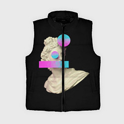 Женский жилет Гипсовый бюст Аполлона, цвет: 3D-черный