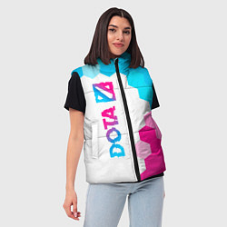 Женский жилет Dota neon gradient style: по-вертикали, цвет: 3D-черный — фото 2