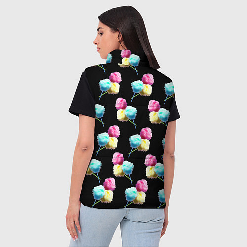 Женский жилет Сладкая вата / 3D-Черный – фото 4