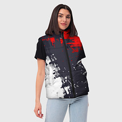 Женский жилет Абстрактные брызги, цвет: 3D-красный — фото 2