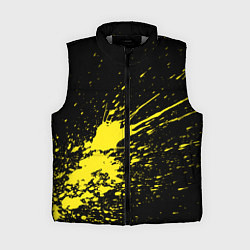 Женский жилет Желтые брызги, цвет: 3D-светло-серый