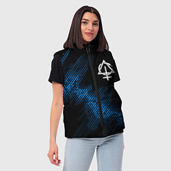 Женский жилет Behemoth звуковая волна, цвет: 3D-черный — фото 2