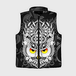 Женский жилет Сова с золотыми глазами