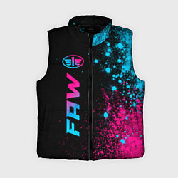 Женский жилет FAW - neon gradient: по-вертикали, цвет: 3D-черный