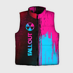 Женский жилет Fallout - neon gradient: по-вертикали