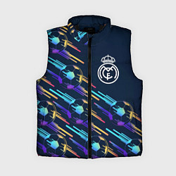 Женский жилет Real Madrid градиентные мячи, цвет: 3D-черный