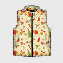 Женский жилет С Новым 2023 Годом, цвет: 3D-черный