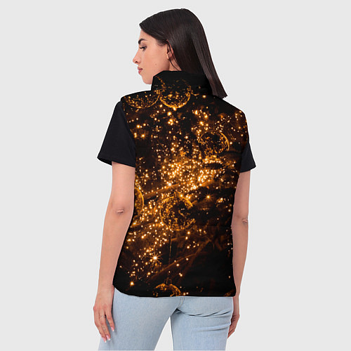 Женский жилет Праздничная мишура / 3D-Светло-серый – фото 4