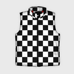 Женский жилет Шахматные клетки - текстура, цвет: 3D-красный