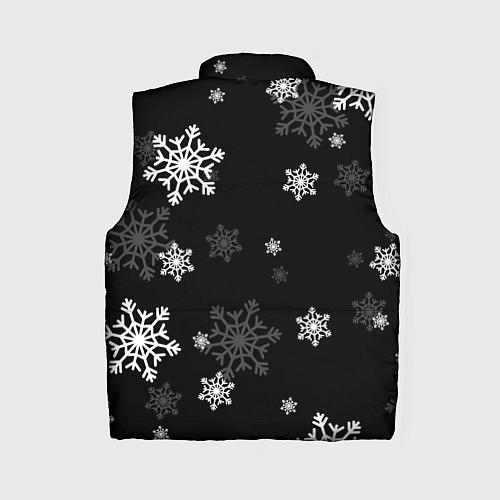 Женский жилет Новогодние снежинки / 3D-Светло-серый – фото 2