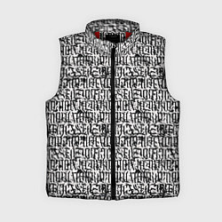 Женский жилет Надпись готик, цвет: 3D-красный