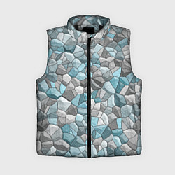 Женский жилет Мозаика из цветных камней, цвет: 3D-черный
