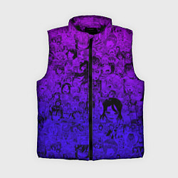 Женский жилет Ахегао яркий градиент