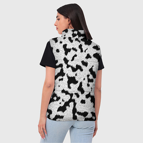 Женский жилет Далматин - текстура / 3D-Светло-серый – фото 4