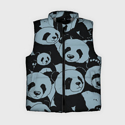 Женский жилет Panda summer song, цвет: 3D-светло-серый
