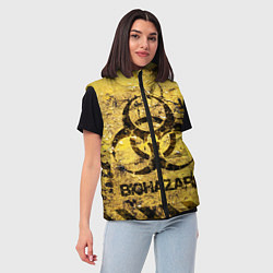Женский жилет Danger biohazard, цвет: 3D-черный — фото 2
