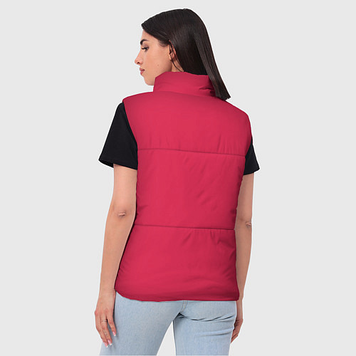 Женский жилет Viva magenta pantone textile cotton / 3D-Красный – фото 4