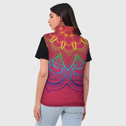 Женский жилет Viva magenta mandala / 3D-Красный – фото 4