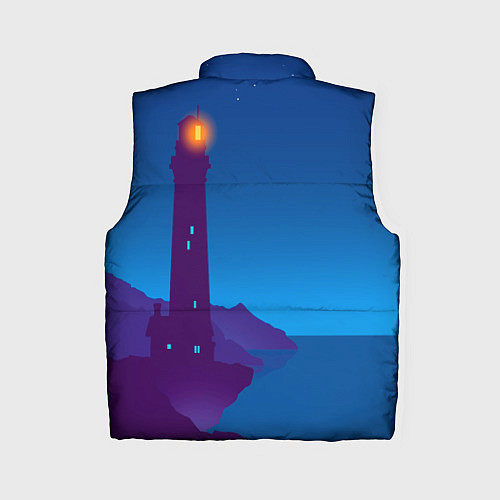 Женский жилет Маяк в ночи / 3D-Светло-серый – фото 2