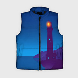 Женский жилет Маяк в ночи, цвет: 3D-черный