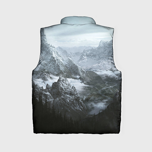 Женский жилет Природа Скайрима / 3D-Светло-серый – фото 2