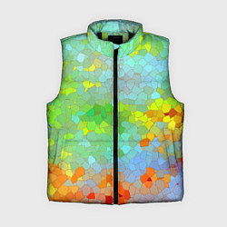 Женский жилет Разноцветная мозаика