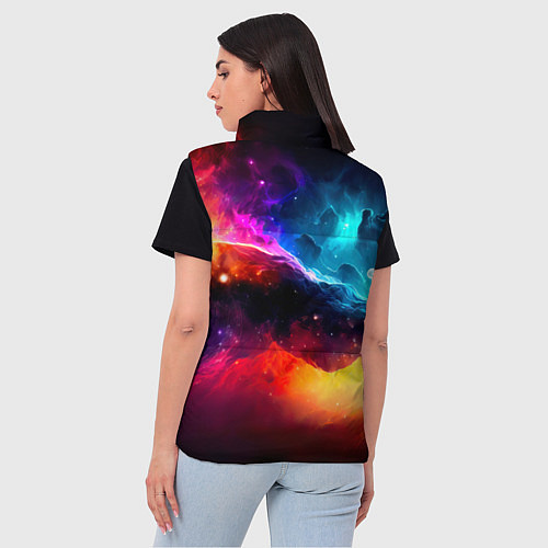 Женский жилет Космос, созданный нейросетью / 3D-Черный – фото 4