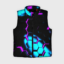 Женский жилет Неоновая броня fortnite, цвет: 3D-красный