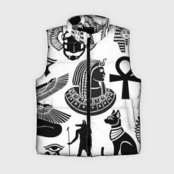 Женский жилет Египетские знаки, цвет: 3D-светло-серый