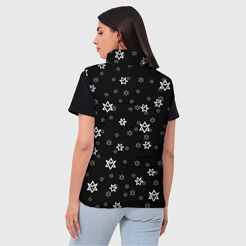 Женский жилет Astro emblem pattern / 3D-Черный – фото 4