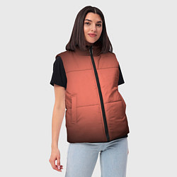 Женский жилет Коралловый градиент, цвет: 3D-черный — фото 2