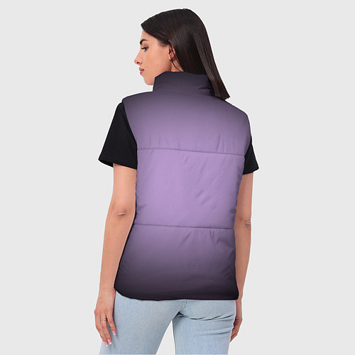 Женский жилет Сиреневый градиент / 3D-Черный – фото 4