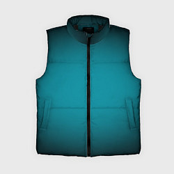 Женский жилет Темно-бирюзовый градиент