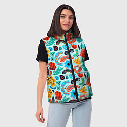 Женский жилет Colorful patterns, цвет: 3D-светло-серый — фото 2