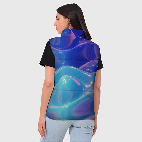 Женский жилет Эстетика волн / 3D-Красный – фото 4