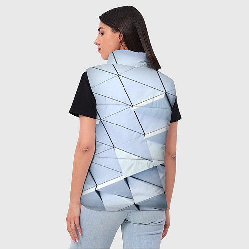 Женский жилет Metalic triangle stiil / 3D-Красный – фото 4