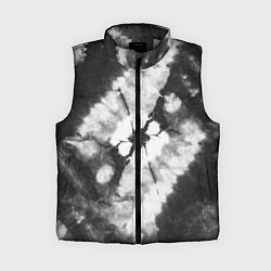 Женский жилет Черно-белый тай-дай, цвет: 3D-светло-серый