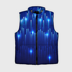 Женский жилет Светящиеся синие линии