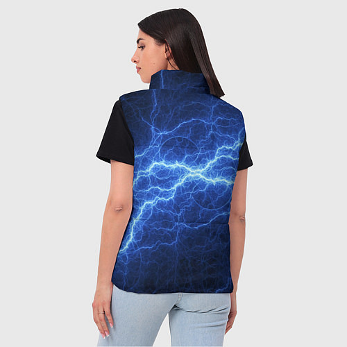 Женский жилет Разряд электричества / 3D-Черный – фото 4