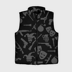 Женский жилет Маски Джокера и оружие