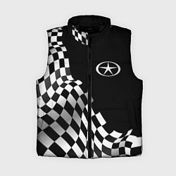 Женский жилет JAC racing flag, цвет: 3D-черный