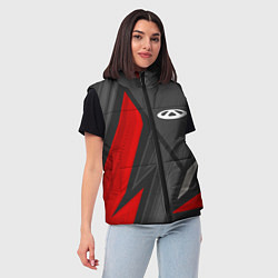 Женский жилет Chery sports racing, цвет: 3D-черный — фото 2