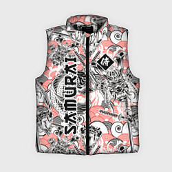 Женский жилет Самурай татуировки, цвет: 3D-черный